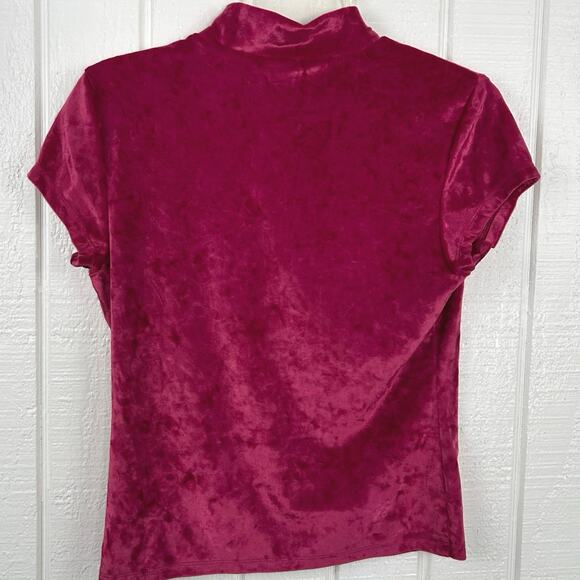 A New Day Target Women Short Sleeve Top Blouse Fairy Holiday Pink Size Medium - Picture 5 of 7